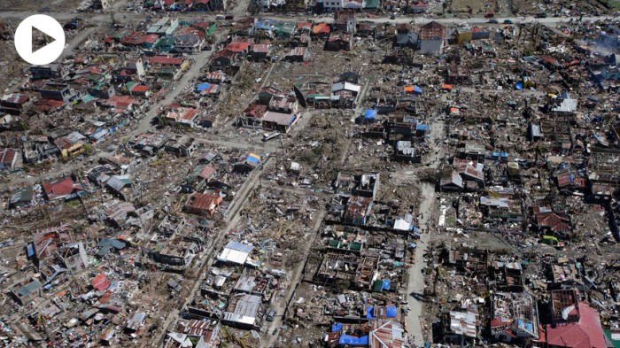 Photo:  Typhoon Haiyan devastates the Philippines